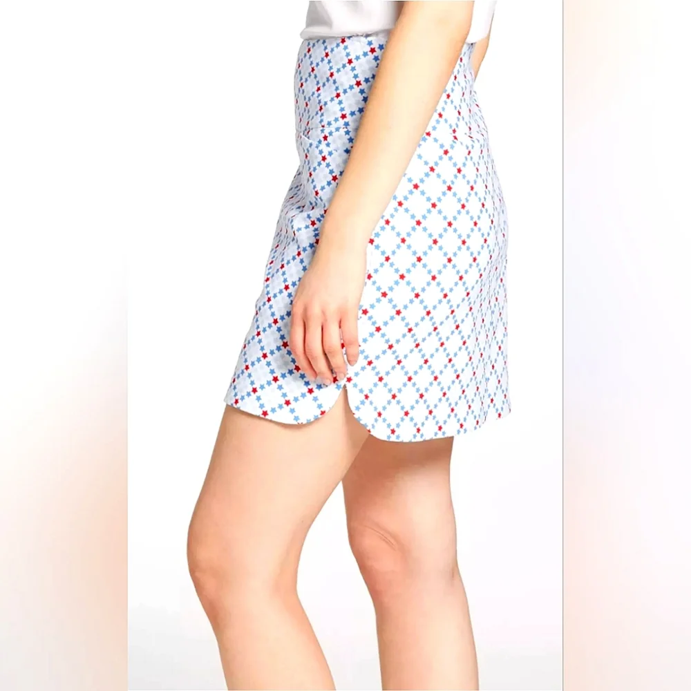 NWT🔥Tummy Control Lady Hagen Skort Red & Blue Stars 🤩 XS or Med - Picture 7 of 14